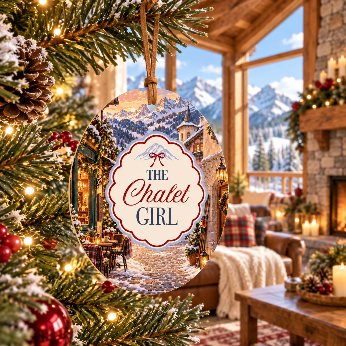 Oval Ornament-Chalet Girl