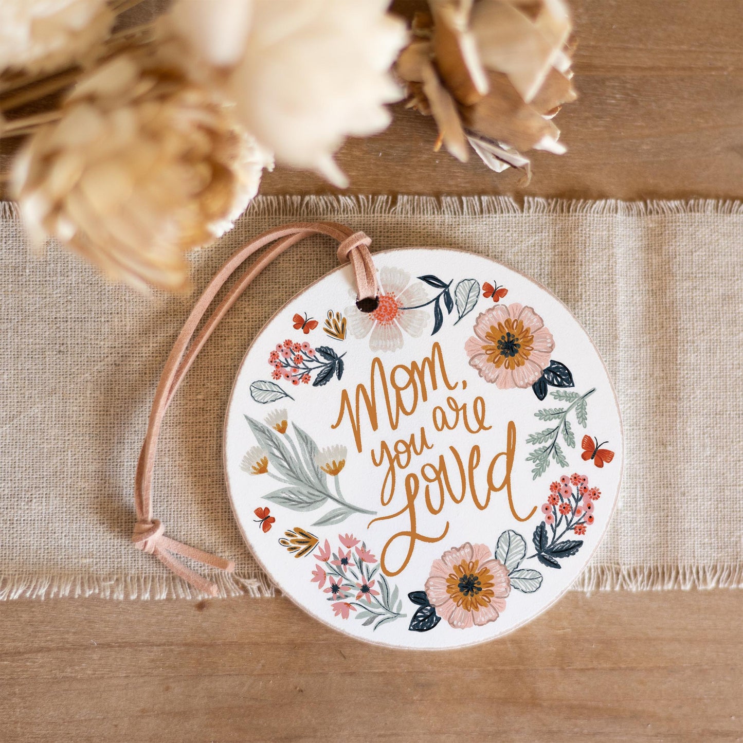 4" Round Ornament-Pretty Things Loved