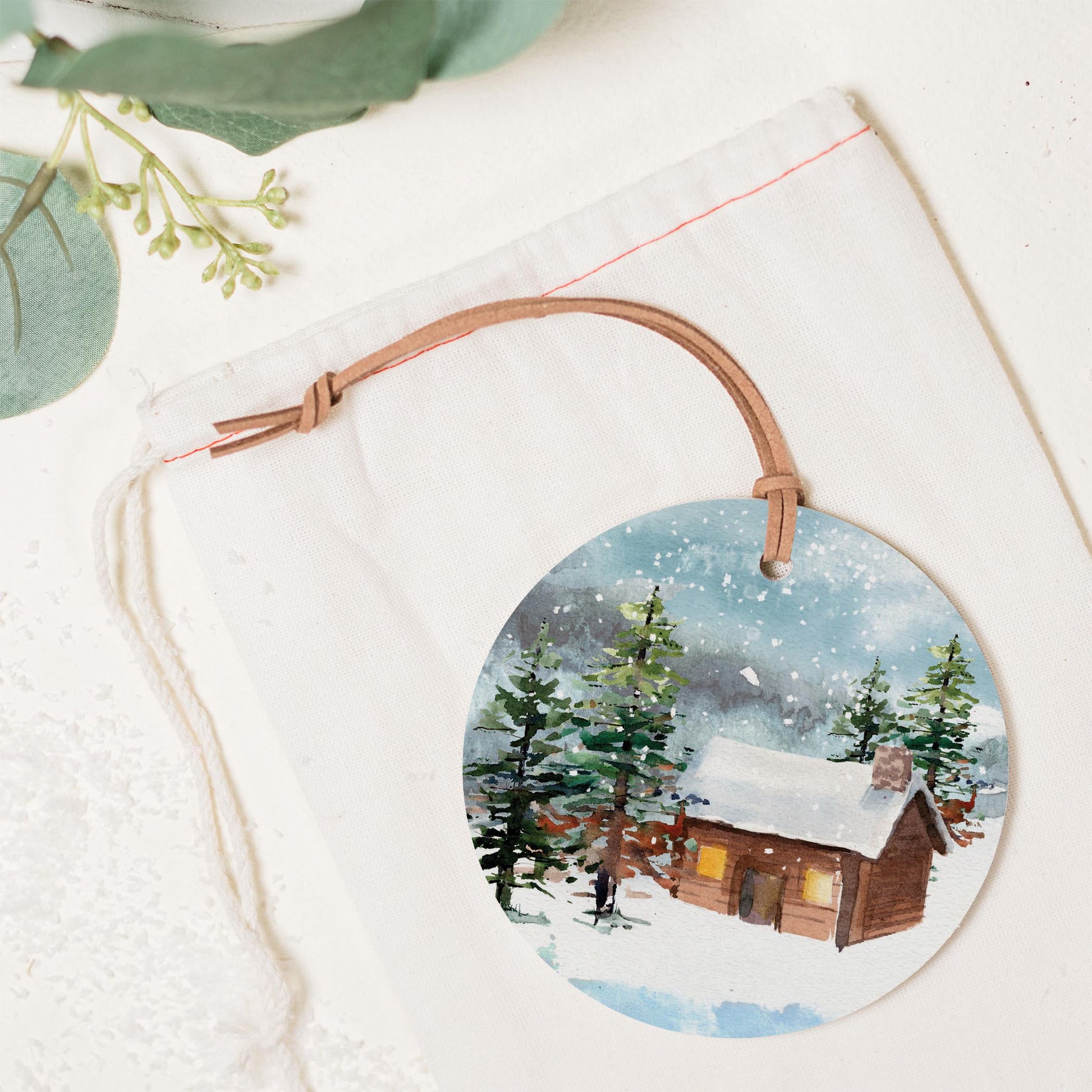 4" Round Ornament-Woodland -1