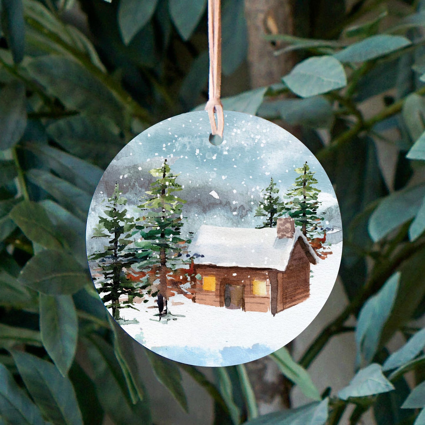 4" Round Ornament-Woodland -2