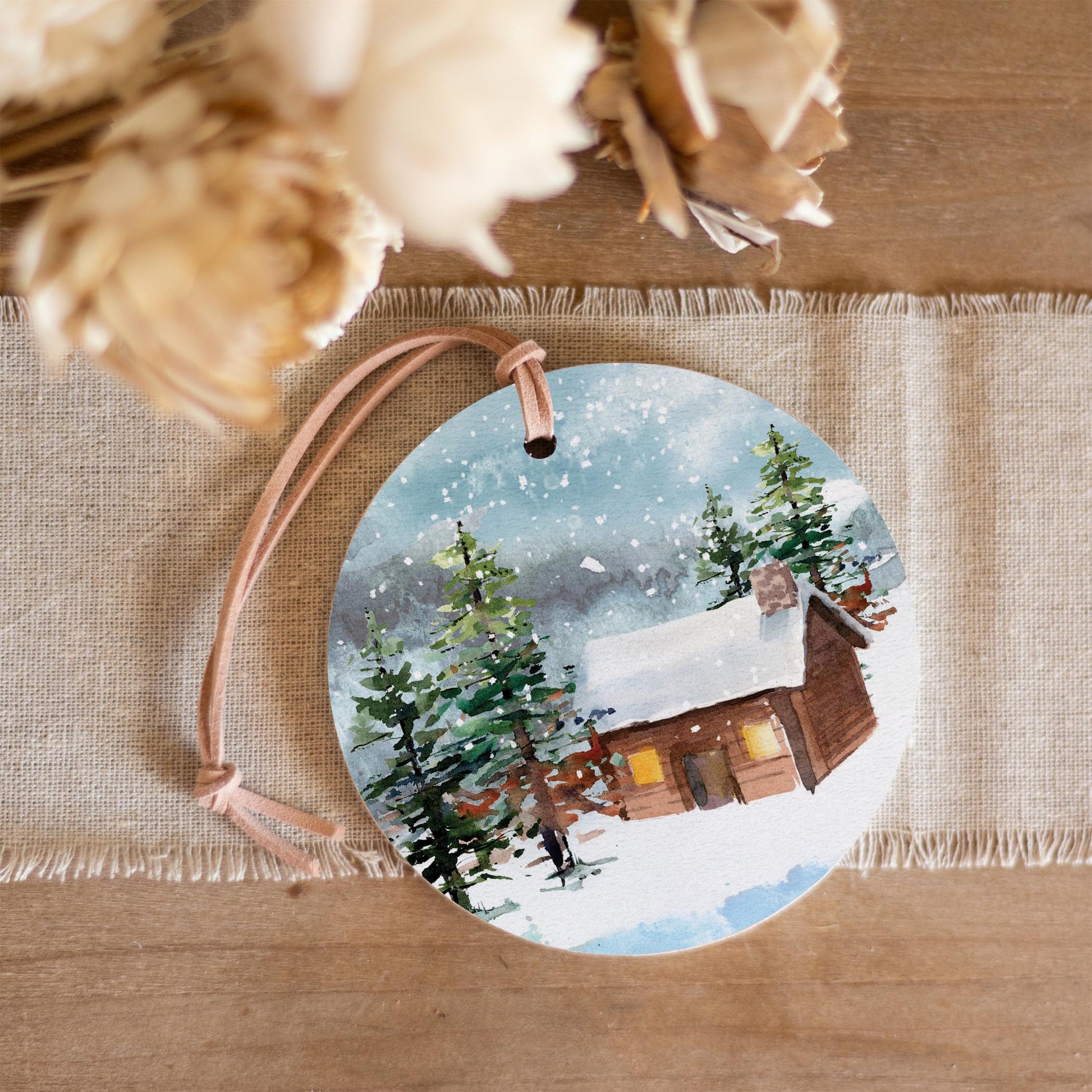 4" Round Ornament-Woodland -3