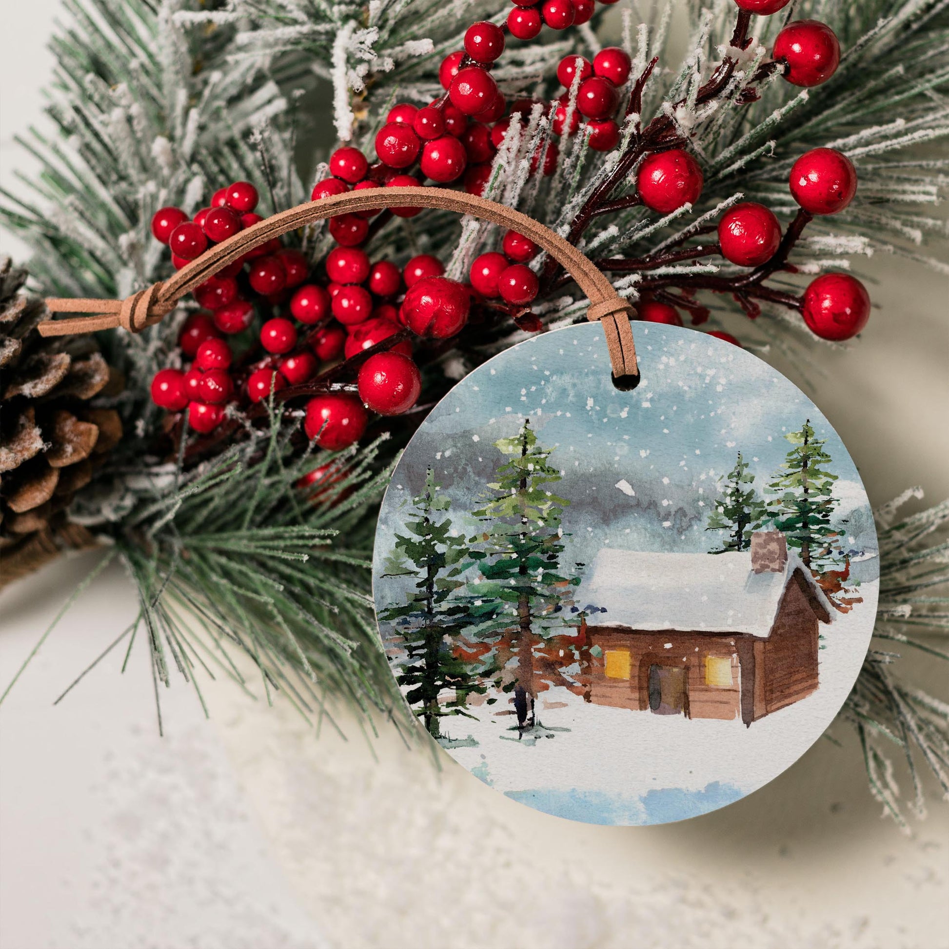4" Round Ornament-Woodland -4