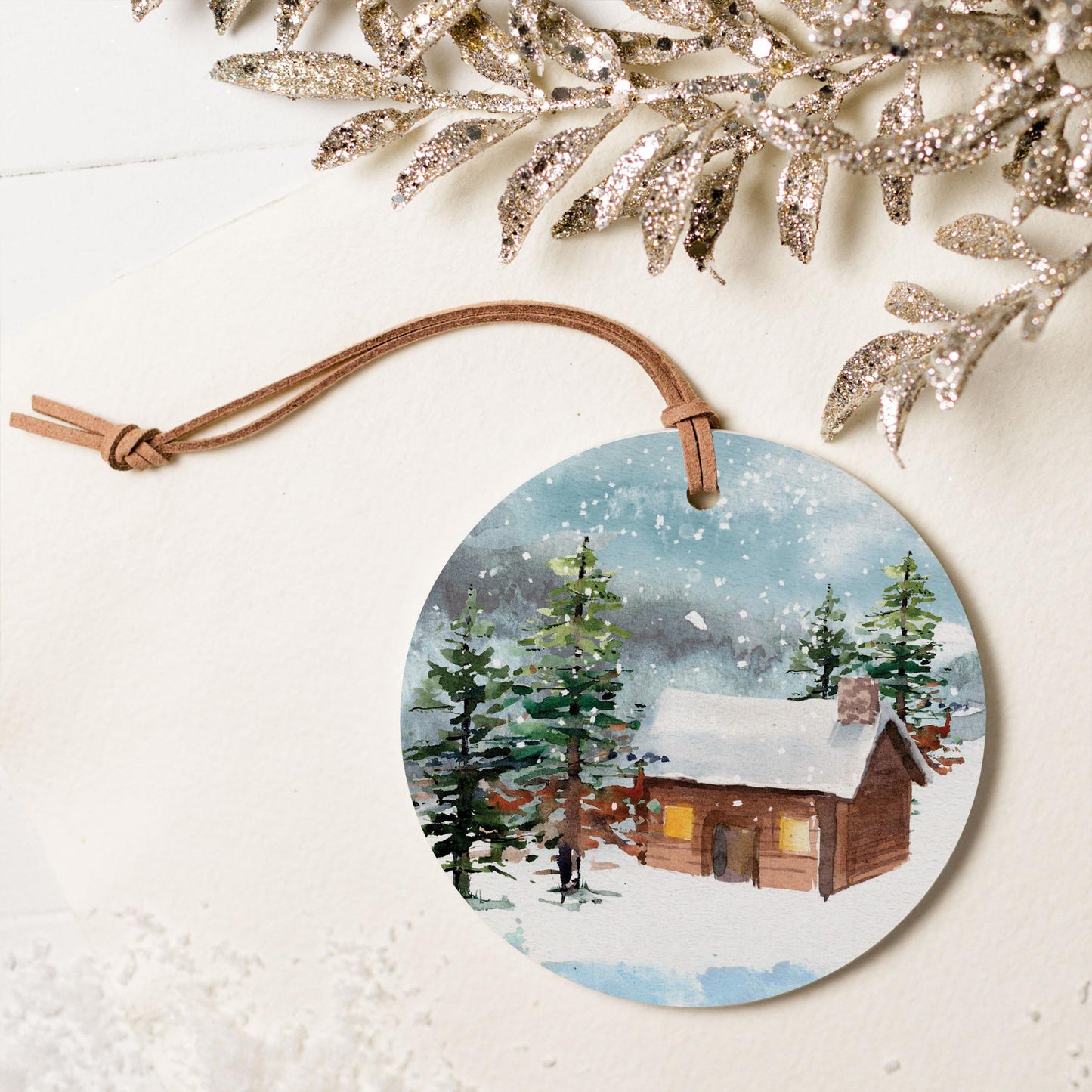 4" Round Ornament-Woodland -5