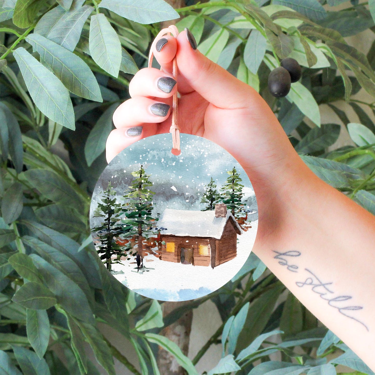4" Round Ornament-Woodland -6