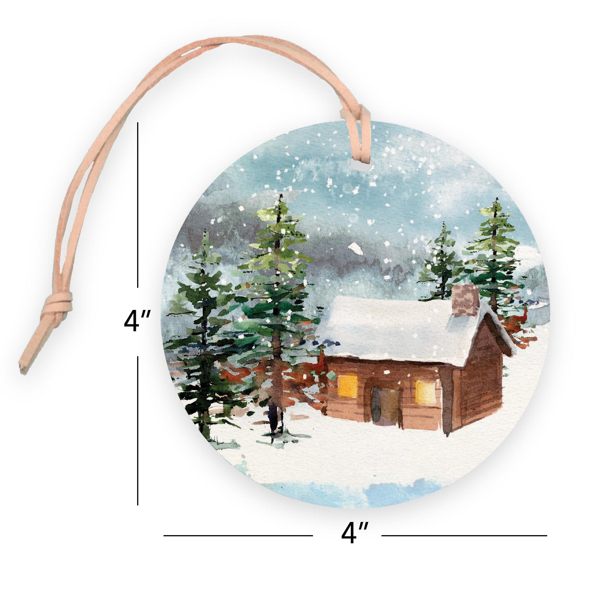 4" Round Ornament-Woodland -7
