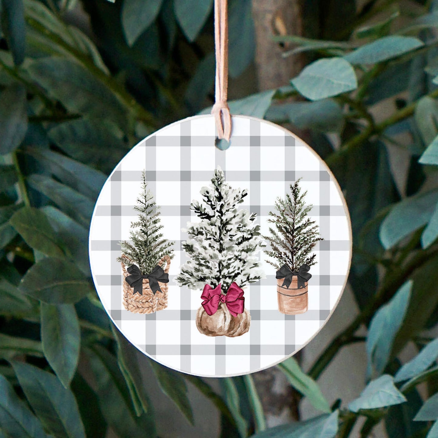 4" Round Ornament-Bows and Baubles -2