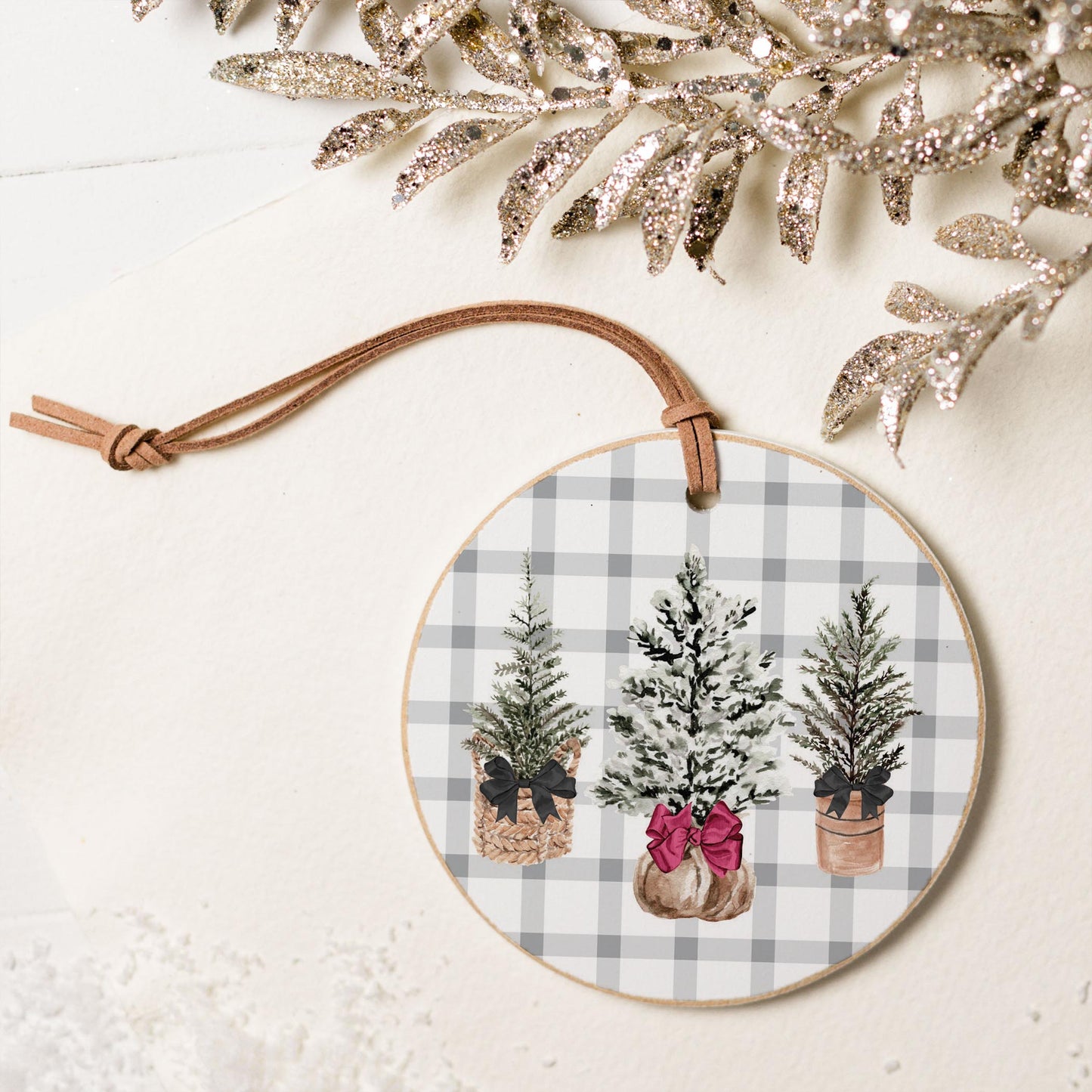 4" Round Ornament-Bows and Baubles -5