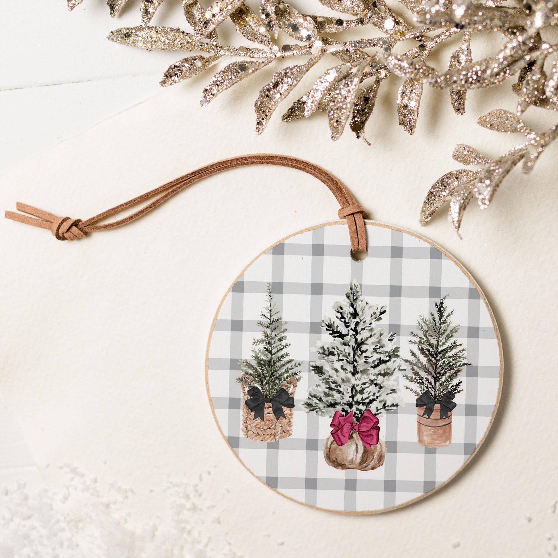 4" Round Ornament-Bows and Baubles -5