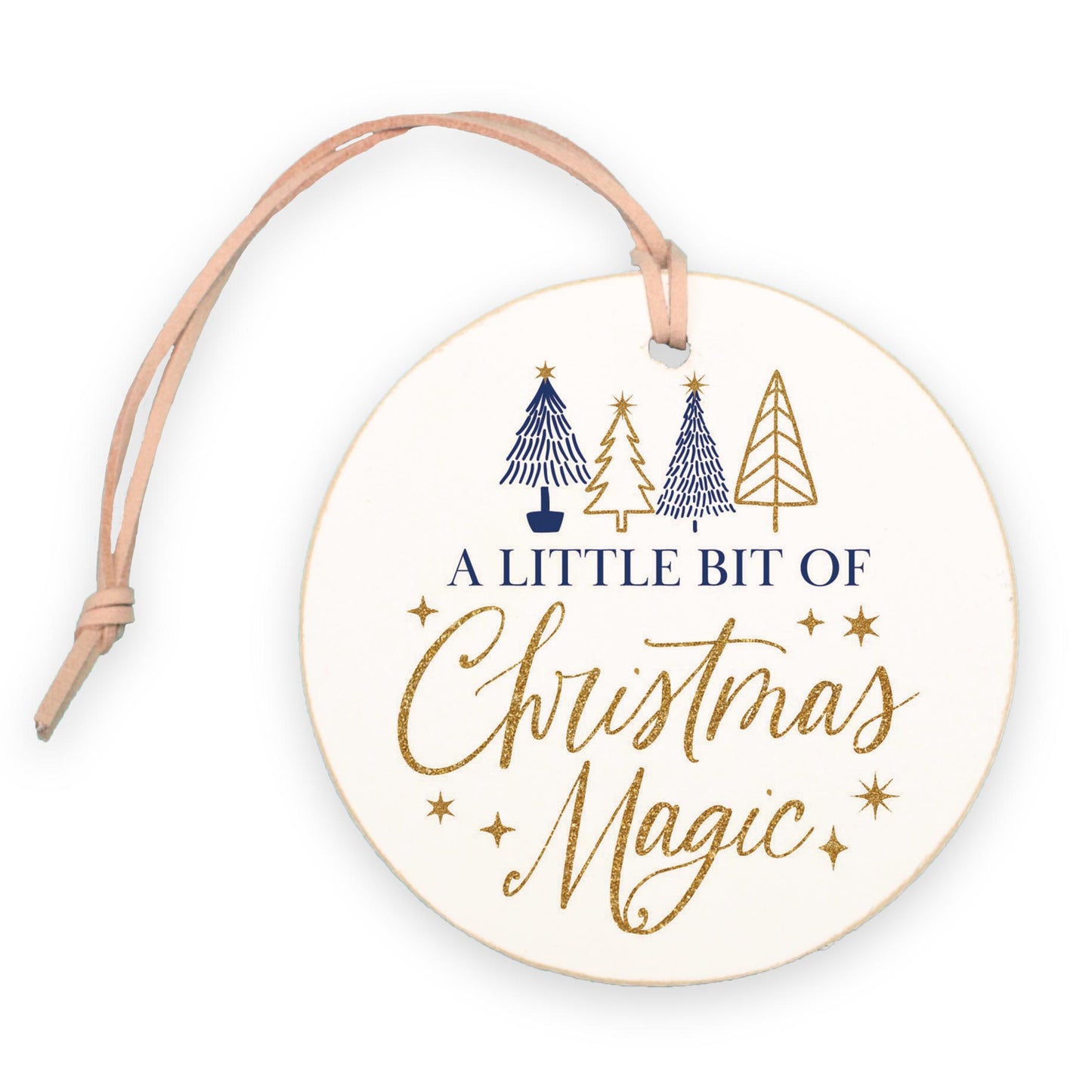 4" Round Ornament-Noir Christmas Magic -0