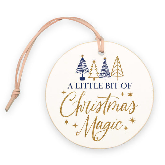 4" Round Ornament-Noir Christmas Magic -0