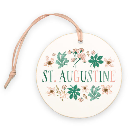 4" Round Ornament-Love+Local Lush Tropics -0