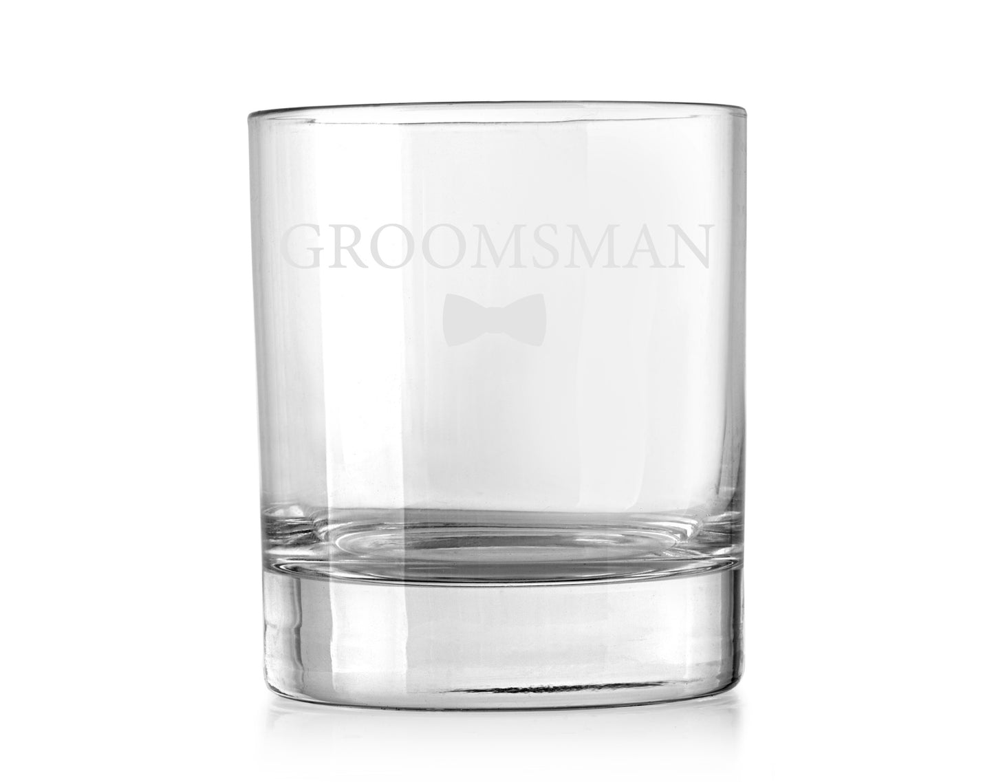 Wedding  11oz Rocks Glass | Groomsman Bow Tie