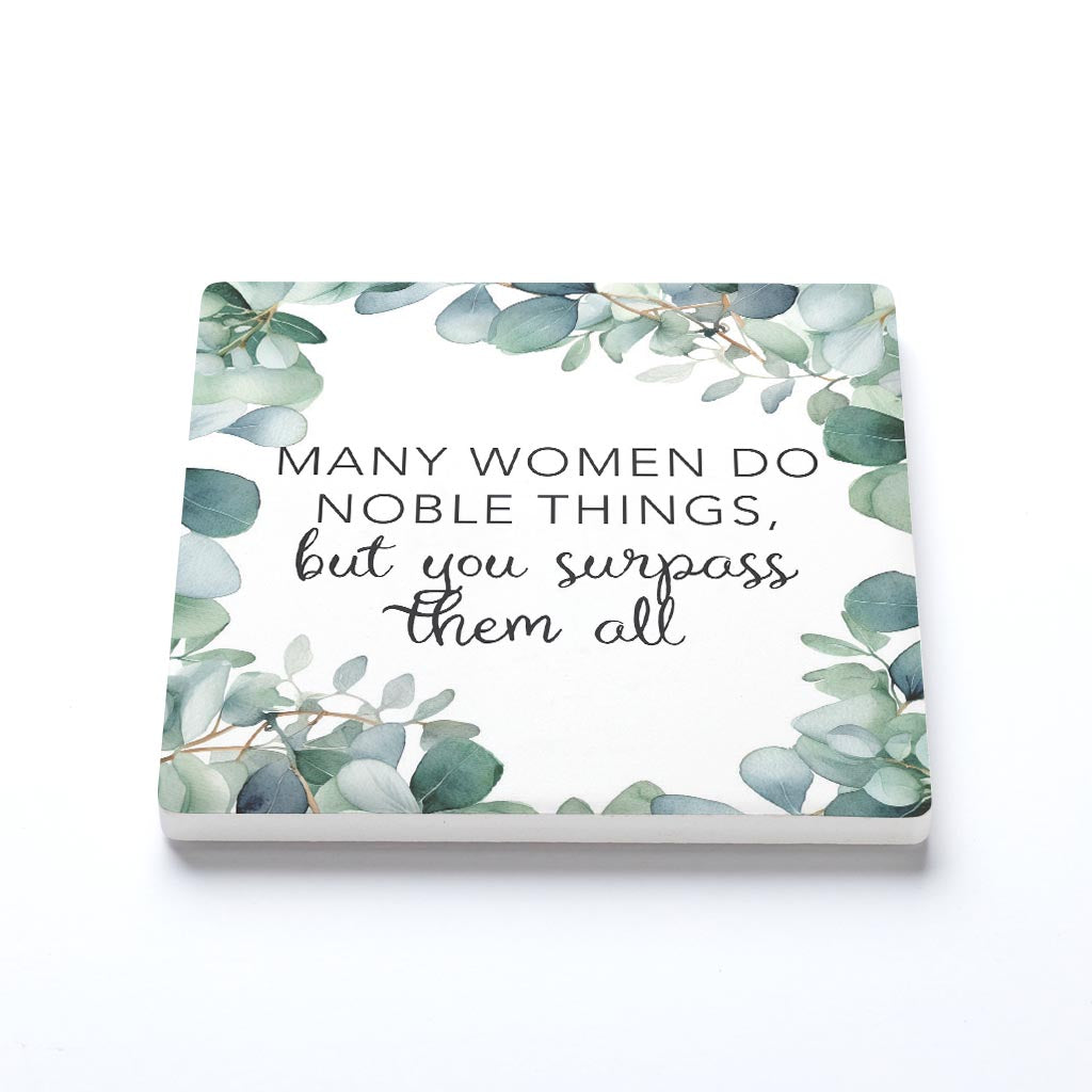 Ceramic Square Coaster-You Surpass Them All -1