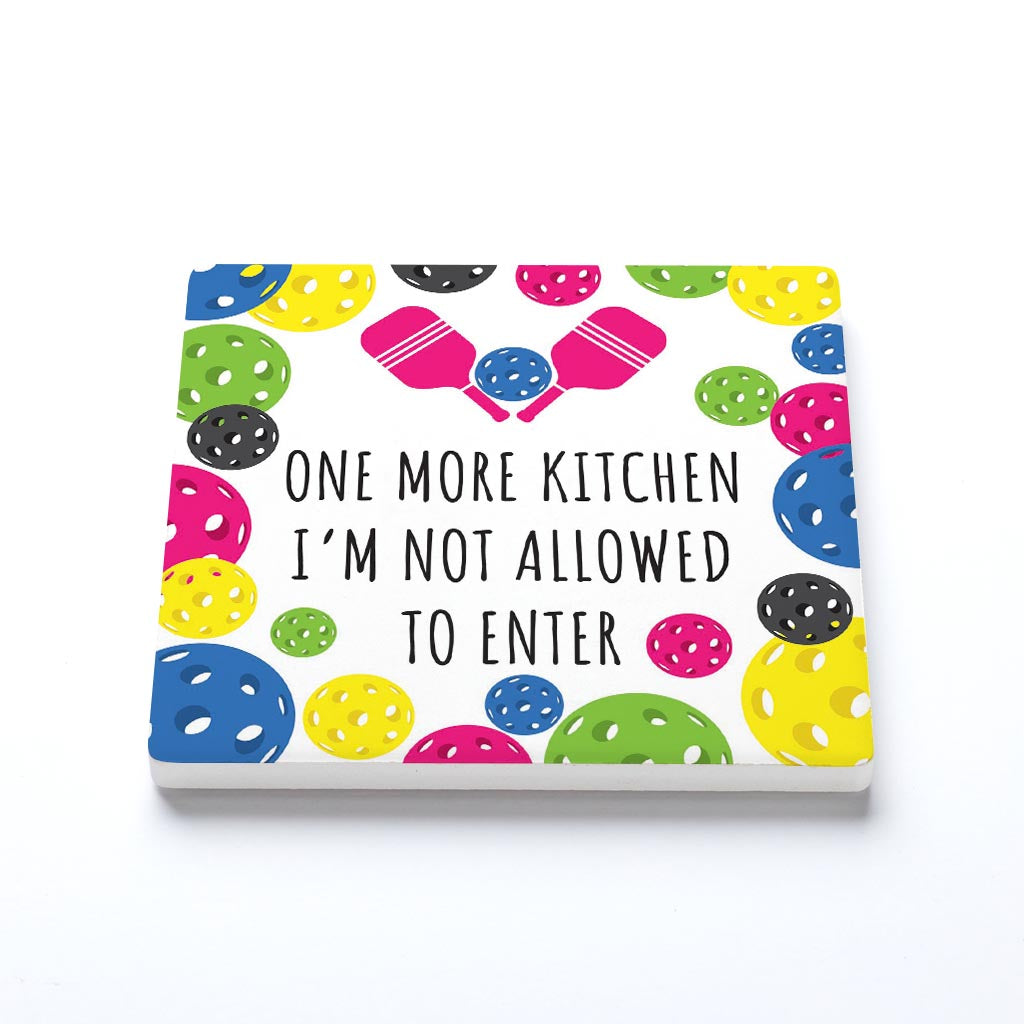 Ceramic Square Coaster-One More Kitchen I'm Not Allowed To Enter -1