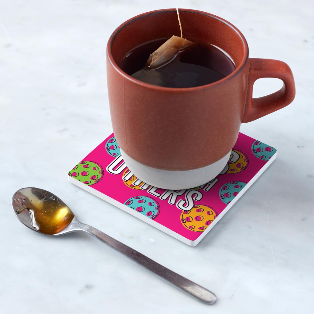Ceramic Square Coaster-Dinks Well With Others -5