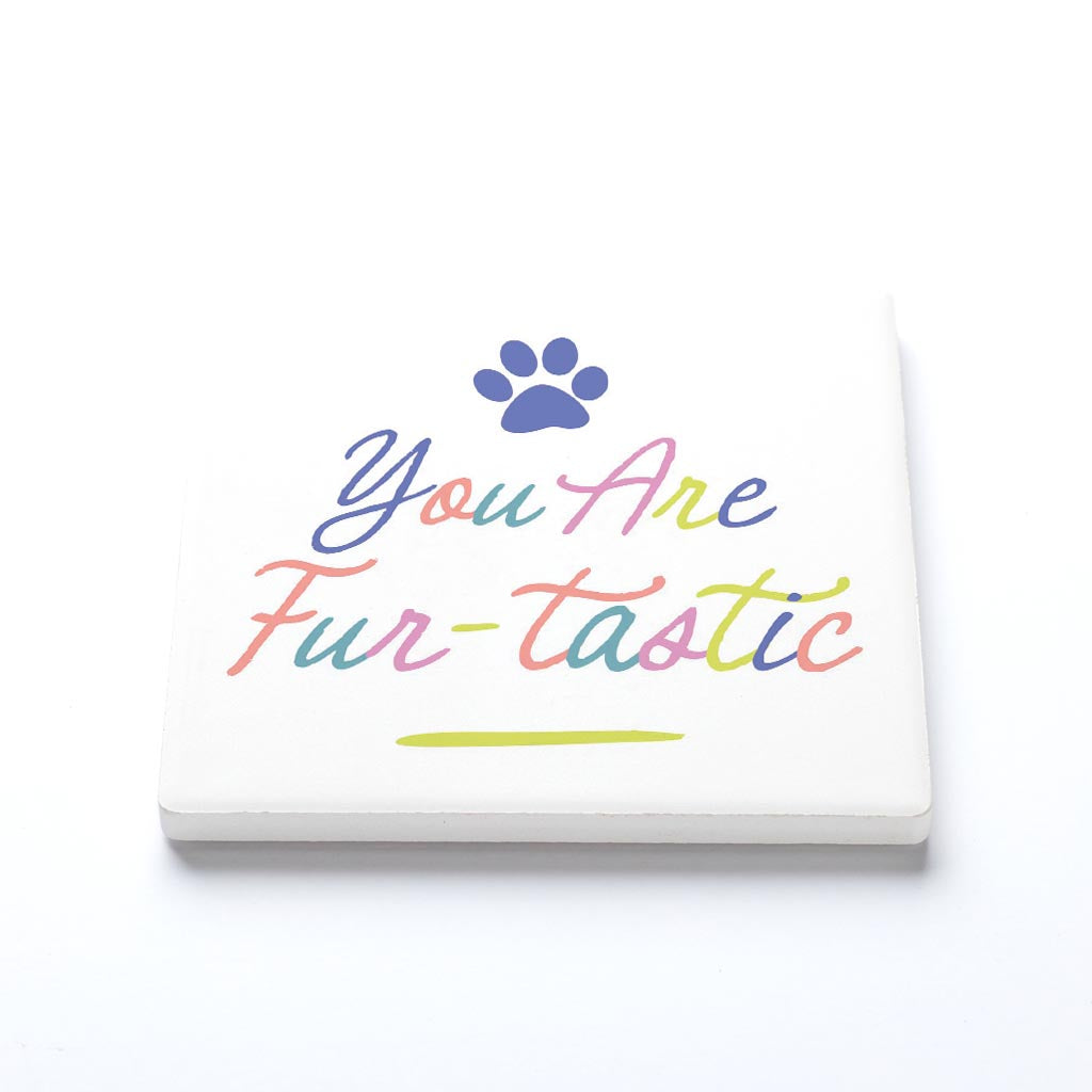 Ceramic Square Coaster-You Are Furtastic -1