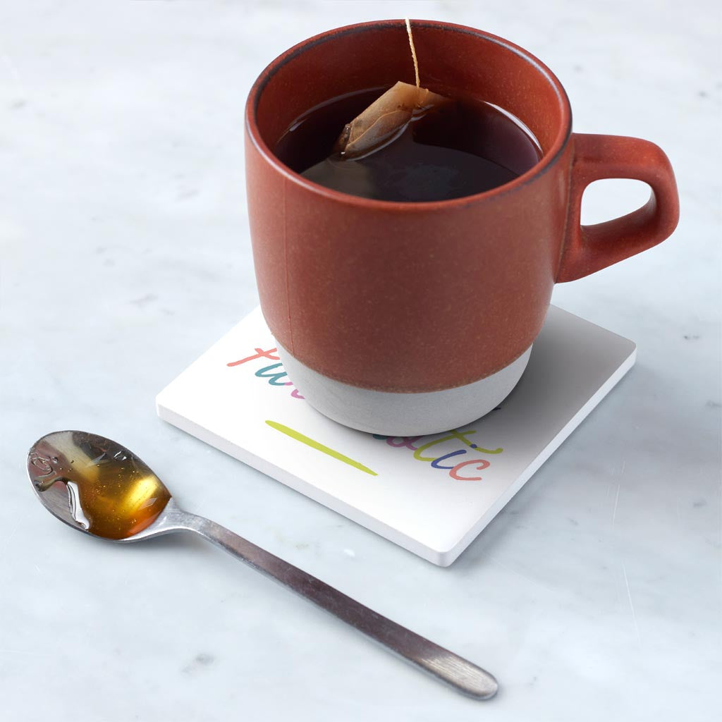 Ceramic Square Coaster-You Are Furtastic -5
