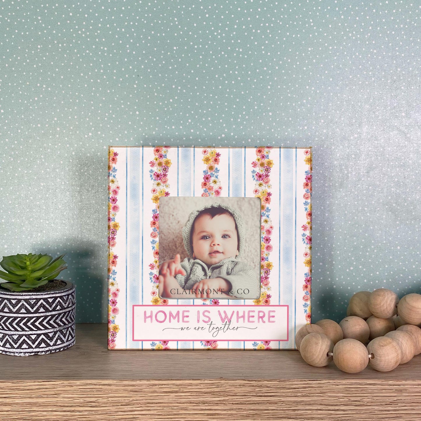 Simply Square Frame-Fantasy Garden Home Is Where We Are -2