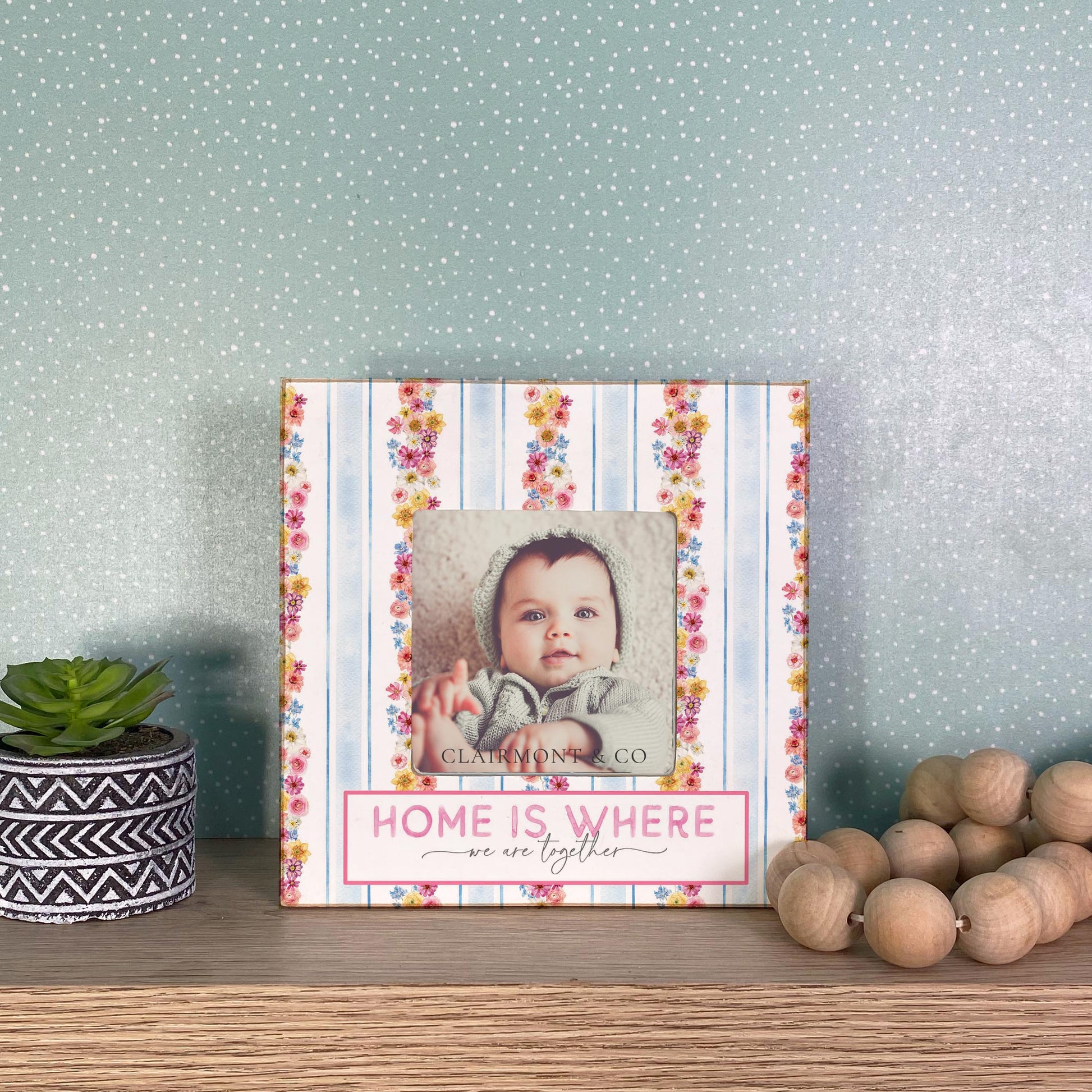 Simply Square Frame-Fantasy Garden Home Is Where We Are -2