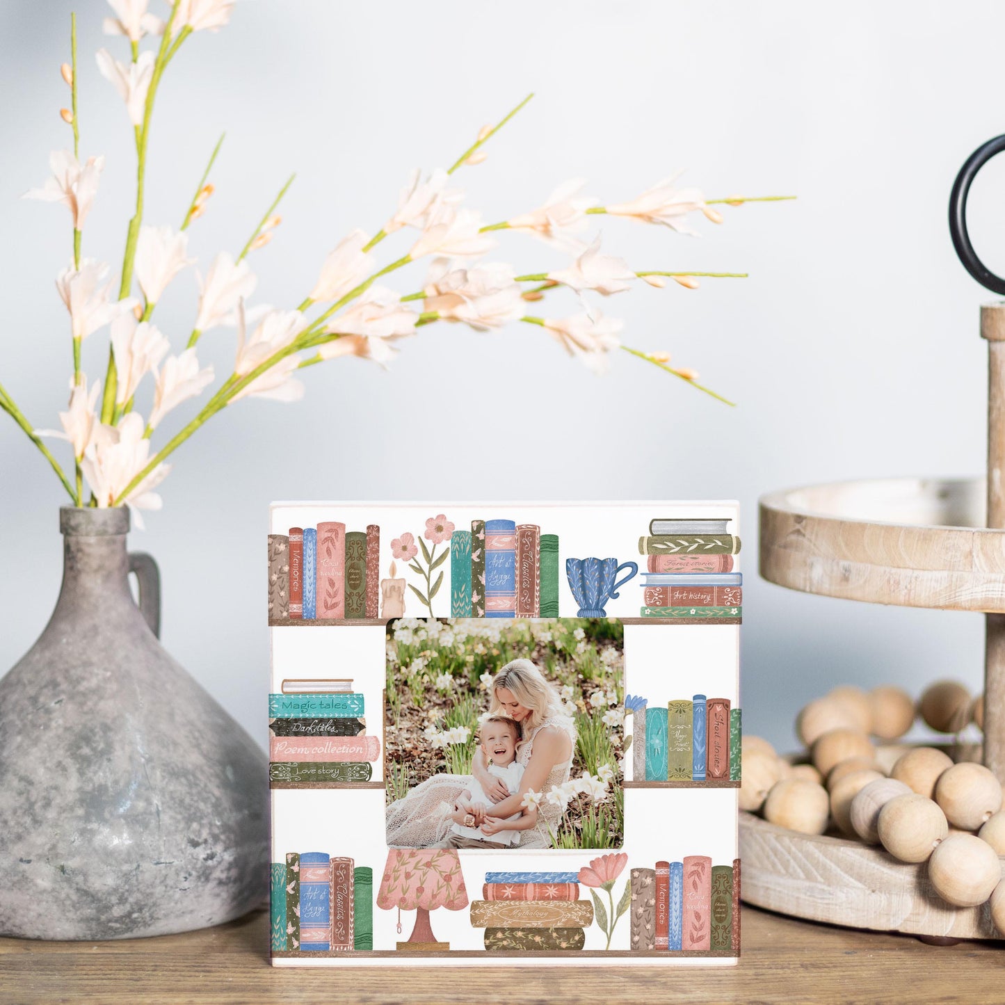 Simply Square Frame-Pretty Little Chapters Book Shelves -1