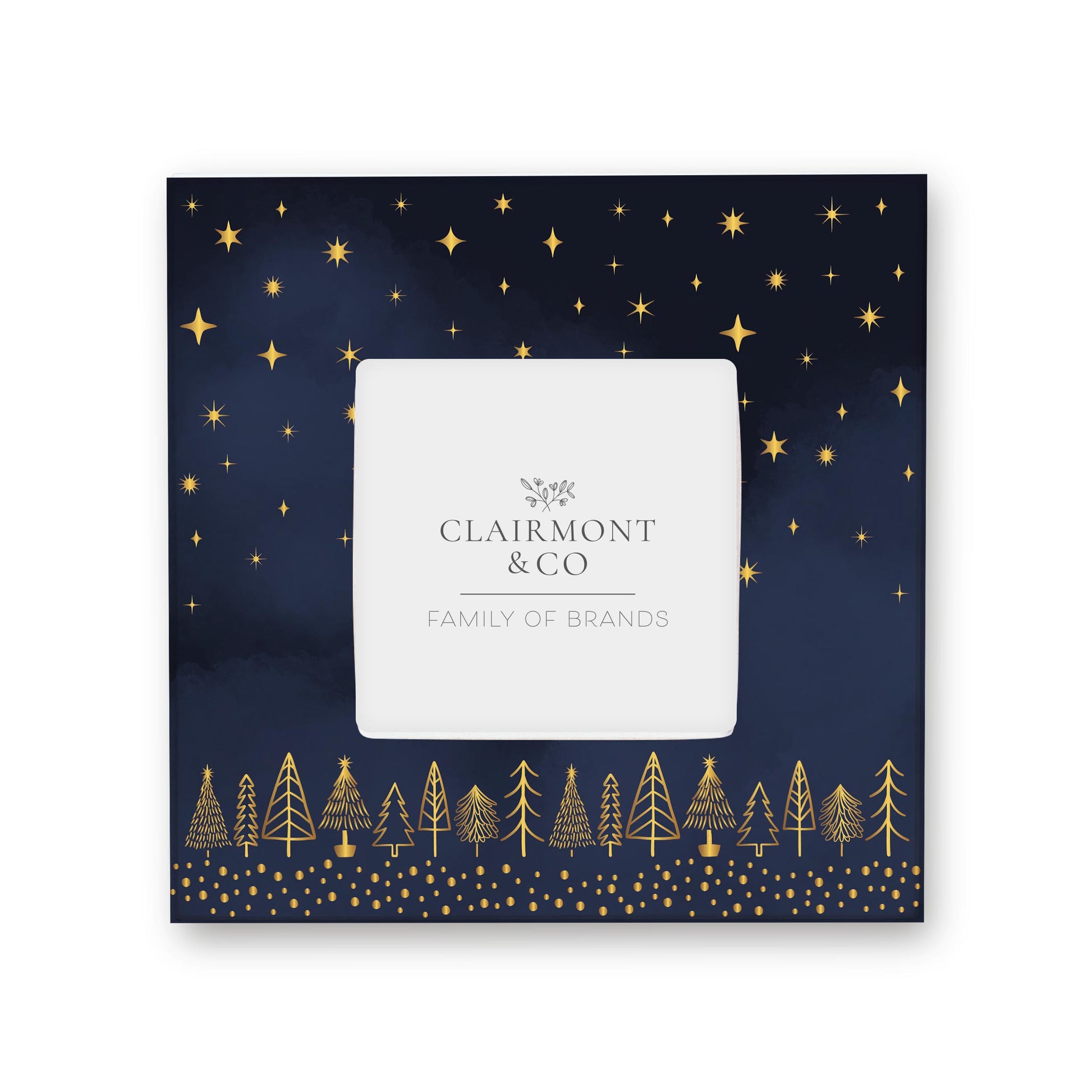Simply Square Frame-Noir Christmas Trees -0