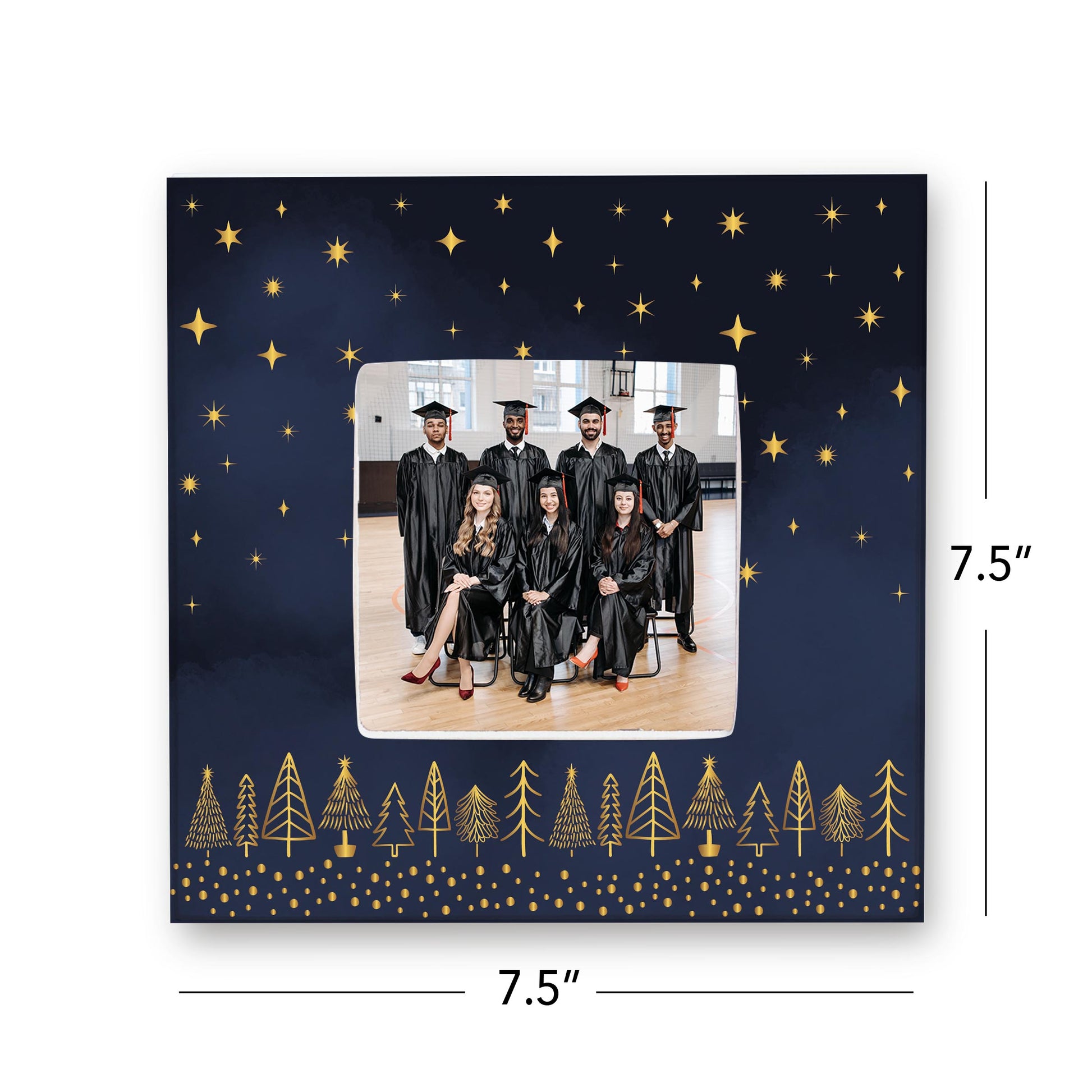 Simply Square Frame-Noir Christmas Trees -7