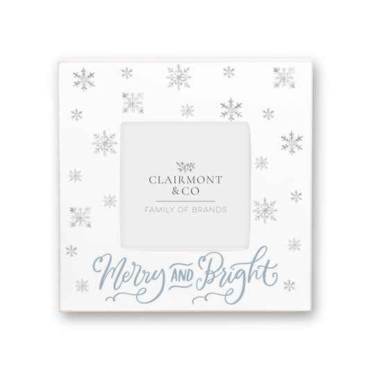 Simply Square Frame-Holiday Tidings Merry & Bright -0