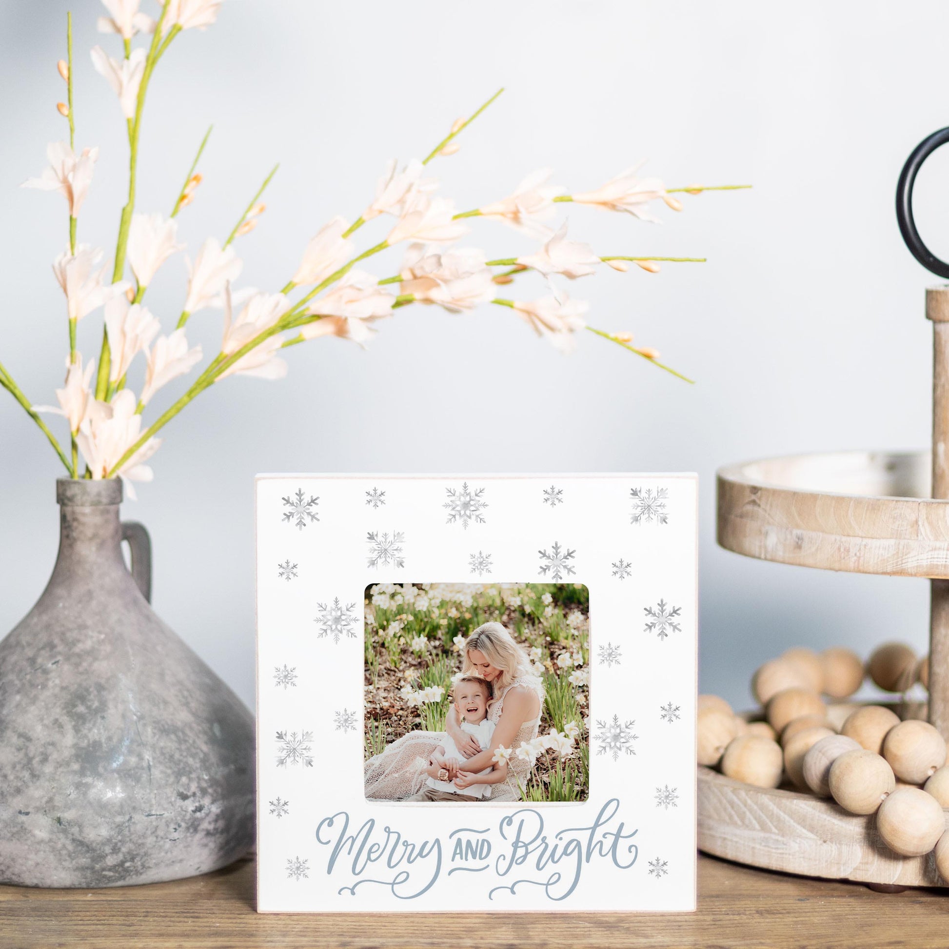 Simply Square Frame-Holiday Tidings Merry & Bright -1