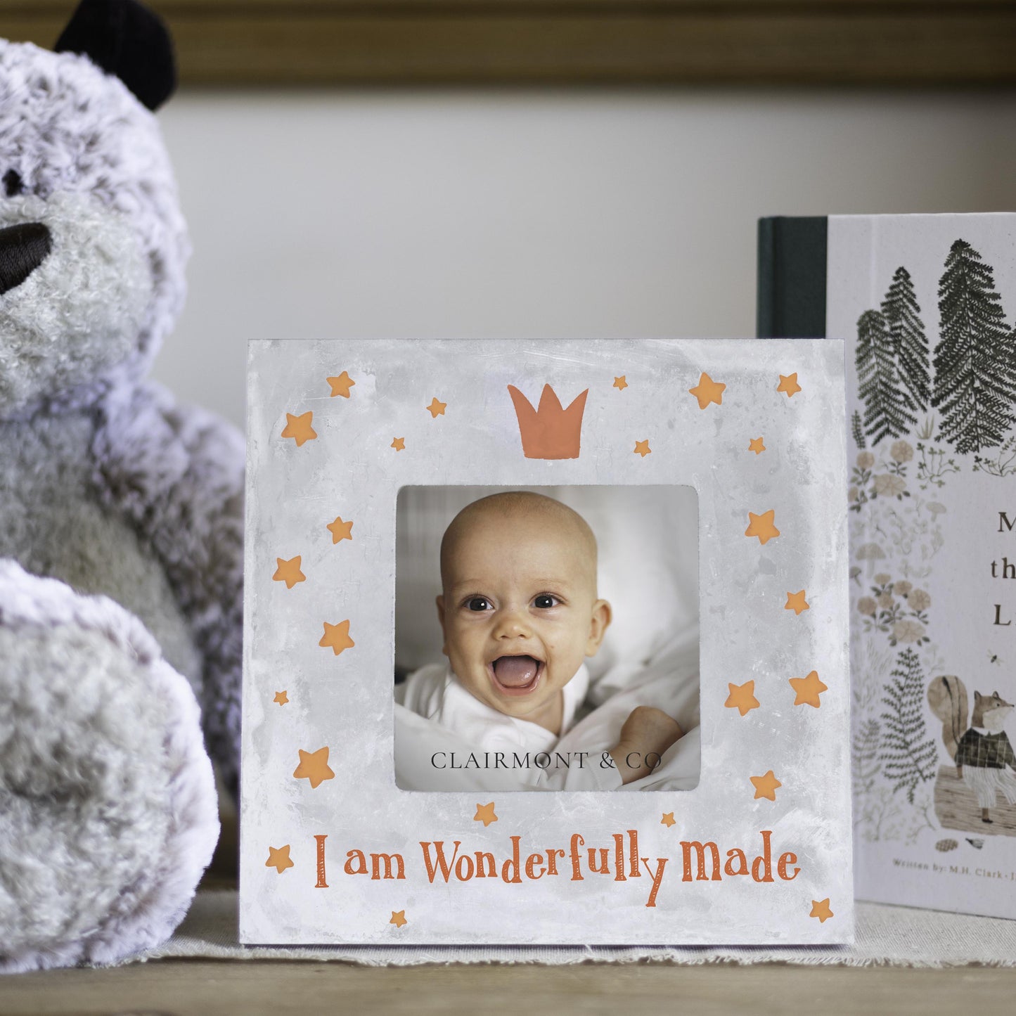 Simply Square Frame-Wonderfully Roya Nursery Wonderfully Made Grey