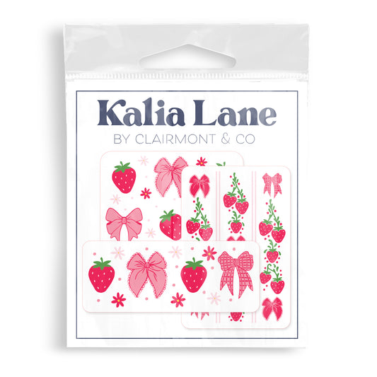 Vinyl Sticker 3-Pack - Strawberry Parlor