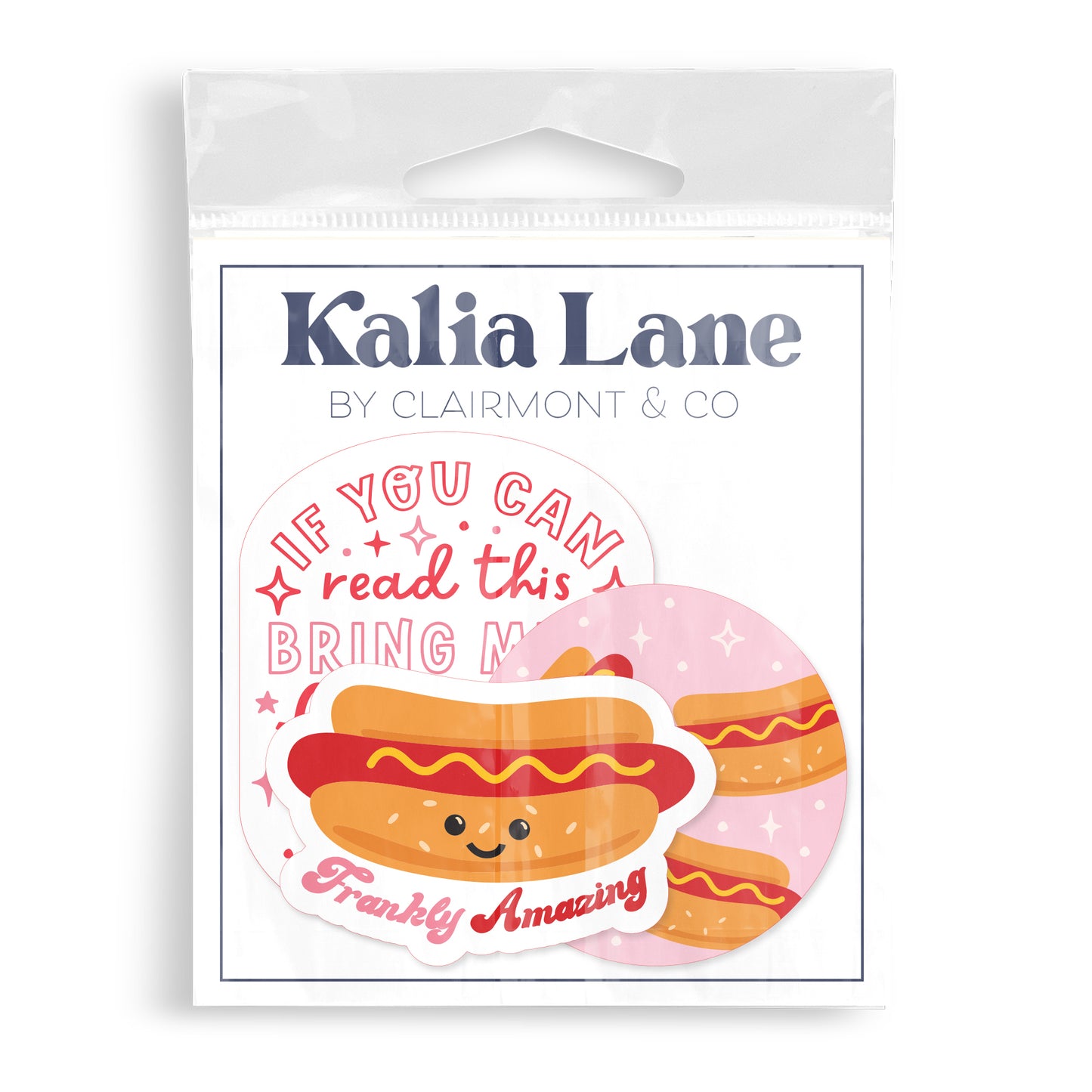 Vinyl Sticker 3-Pack Hot Dogs