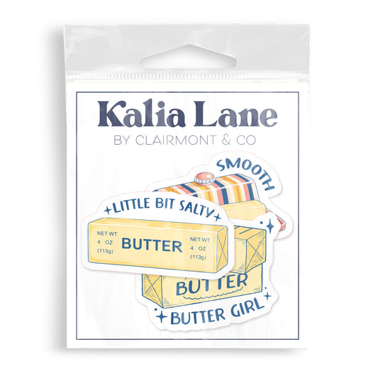 Vinyl Sticker 3-Pack Butter