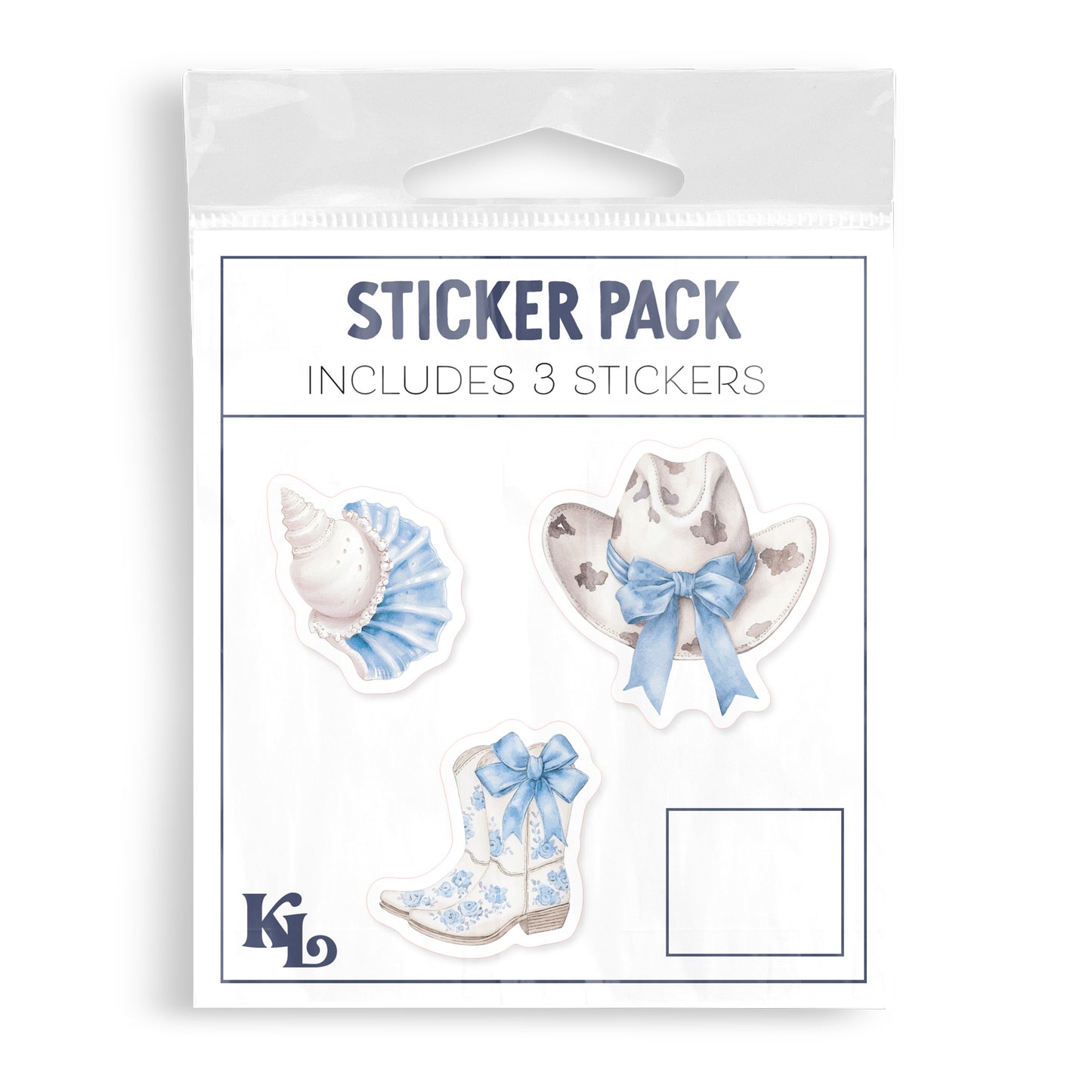 Vinyl Sticker 3-Pack Coastal Cowgirl