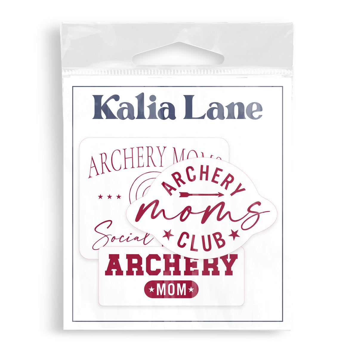 Vinyl Sticker 3-Pack - Archery Mom