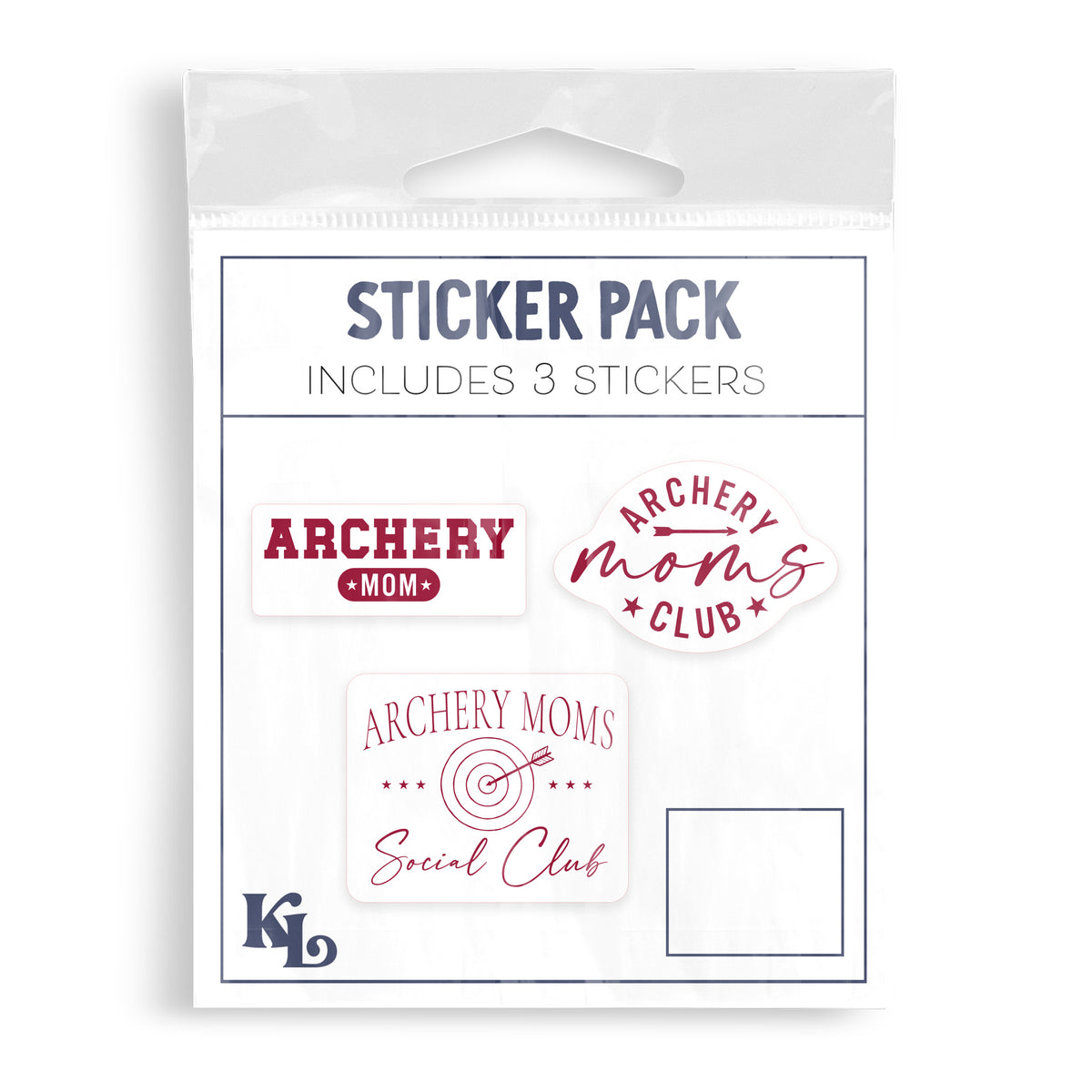 Vinyl Sticker 3-Pack - Archery Mom