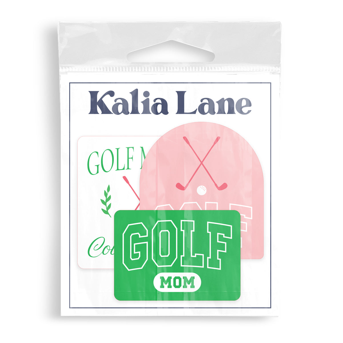 Vinyl Sticker 3-Pack - Golf Mom