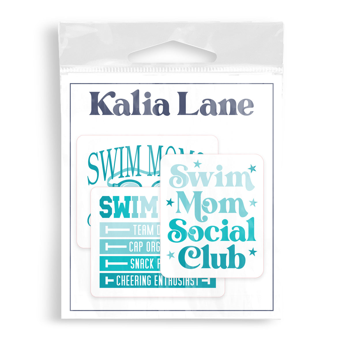 Vinyl Sticker 3-Pack - Swim Mom