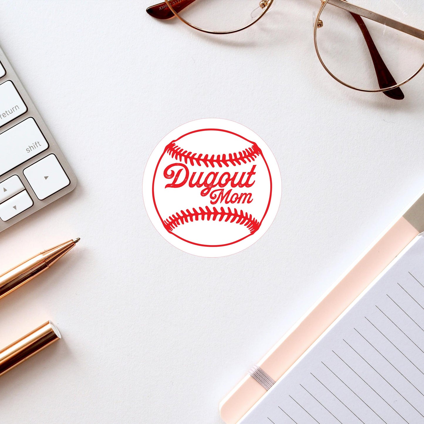 Vinyl Sticker-Little League Dugout Mom 1 -2
