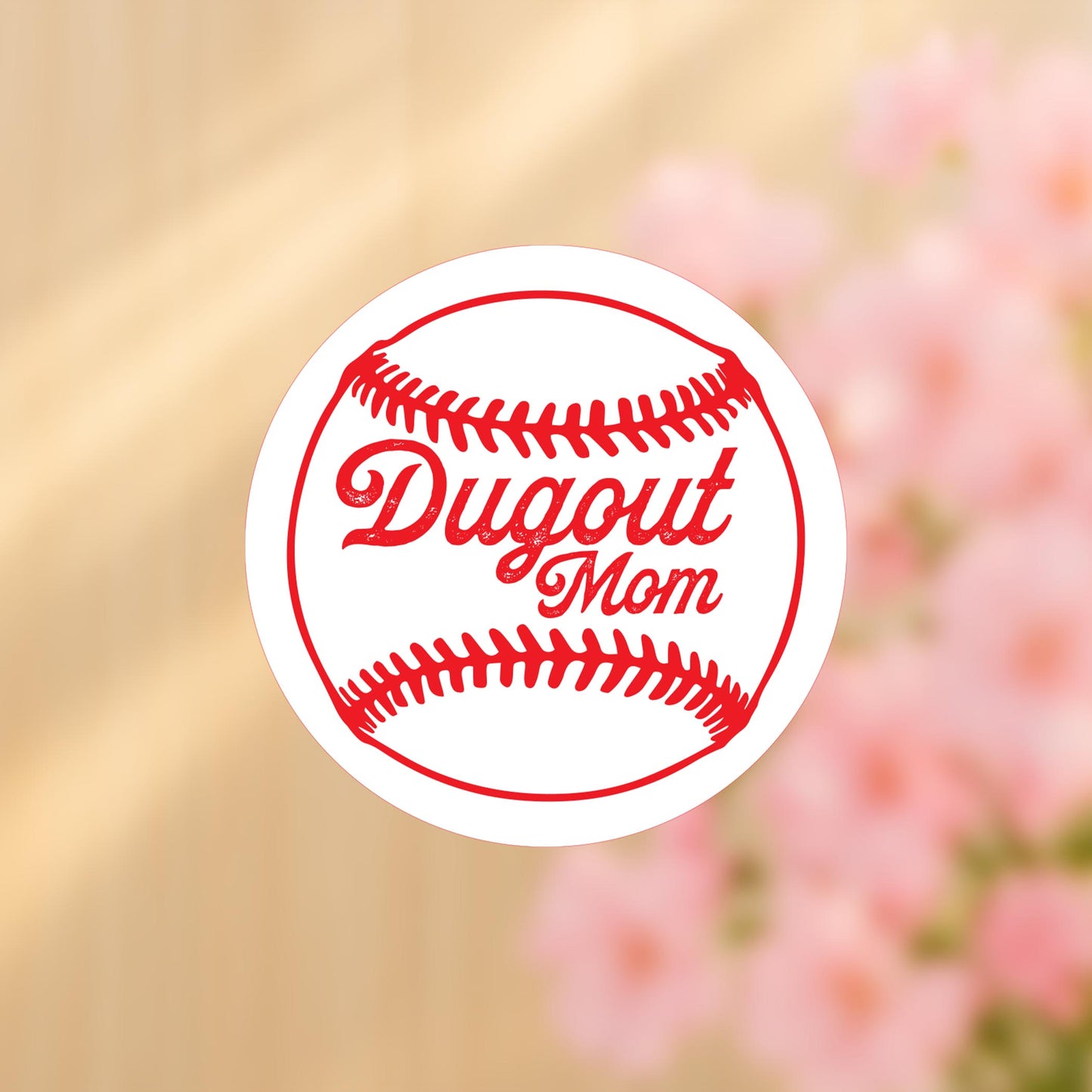 Vinyl Sticker-Little League Dugout Mom 1 -4