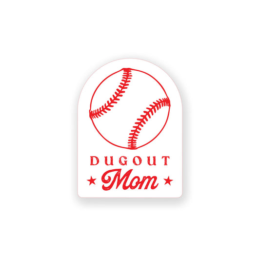 Vinyl Sticker-Little League Dugout Mom 2 -0