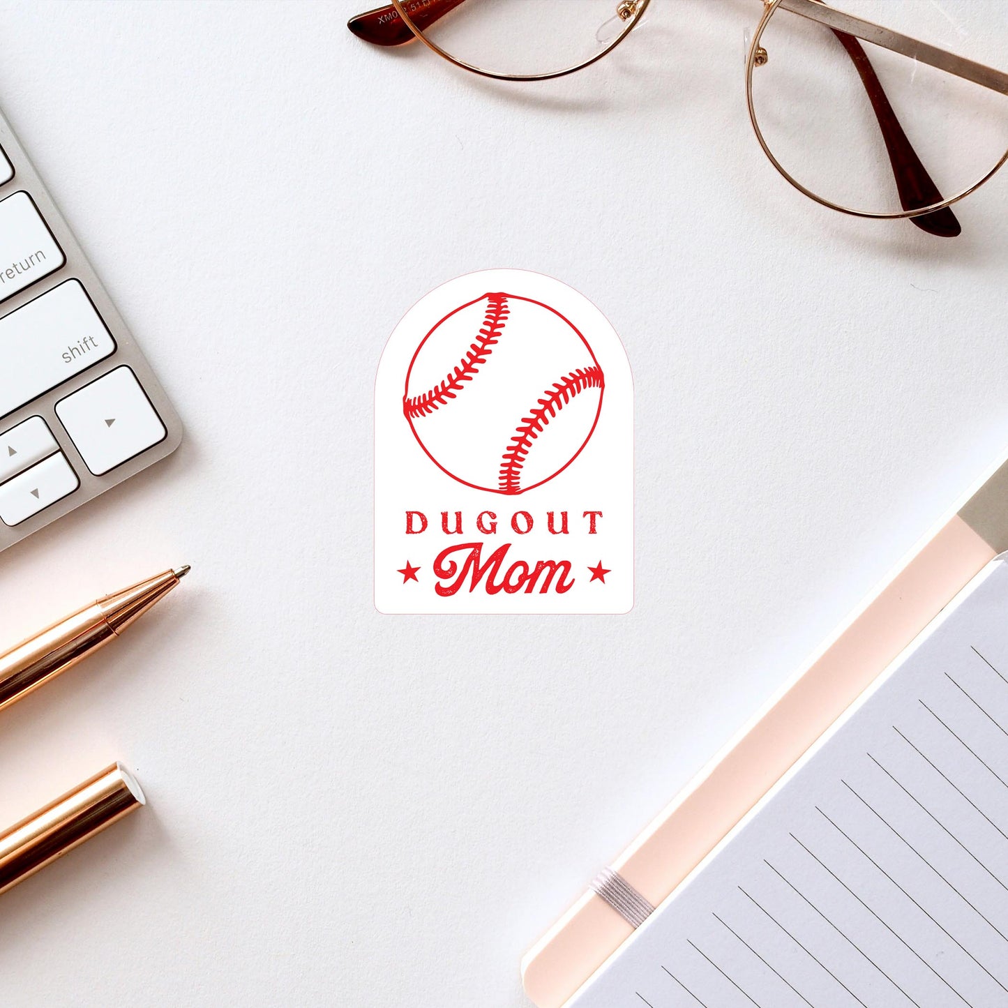 Vinyl Sticker-Little League Dugout Mom 2 -2