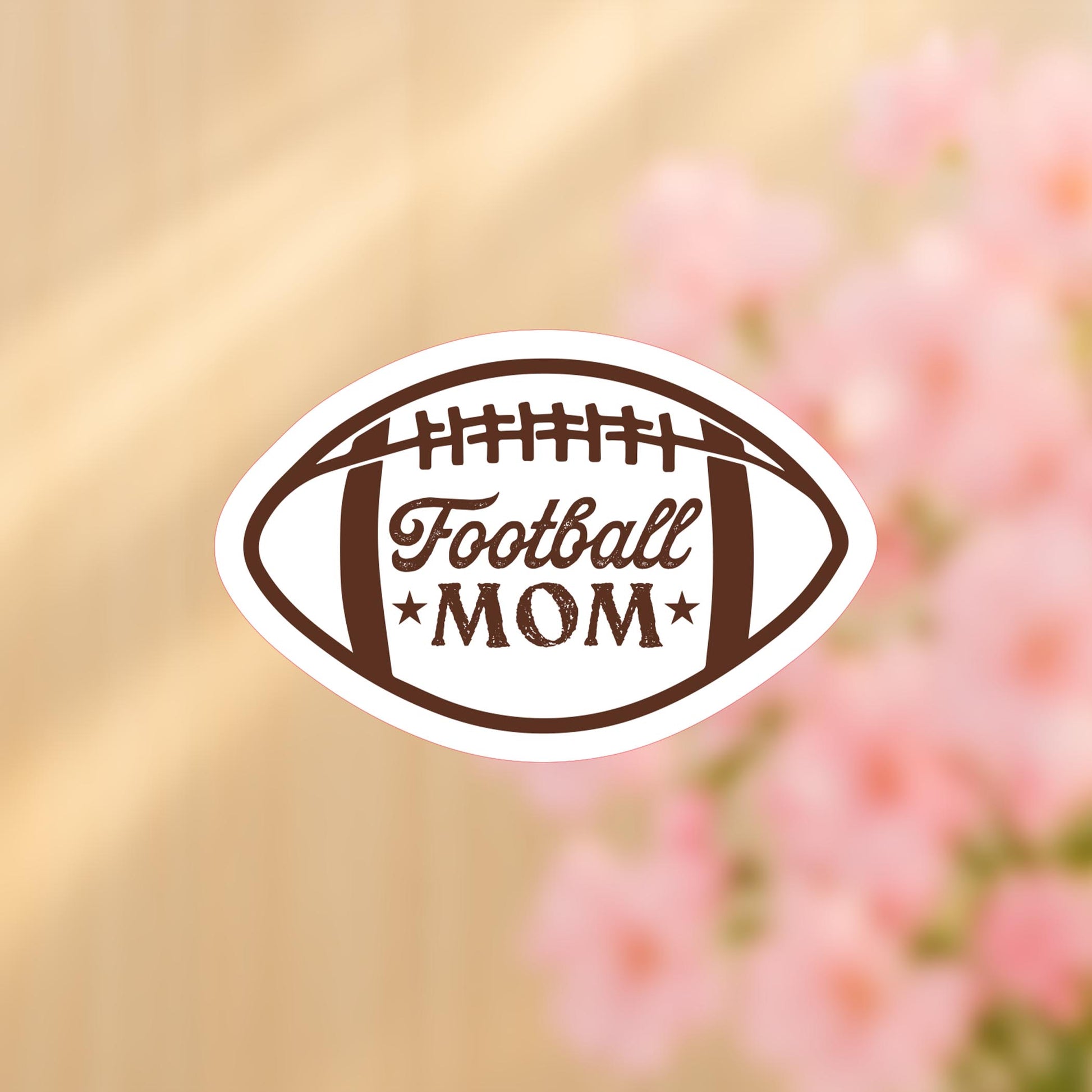 Vinyl Sticker-Football Mom -4