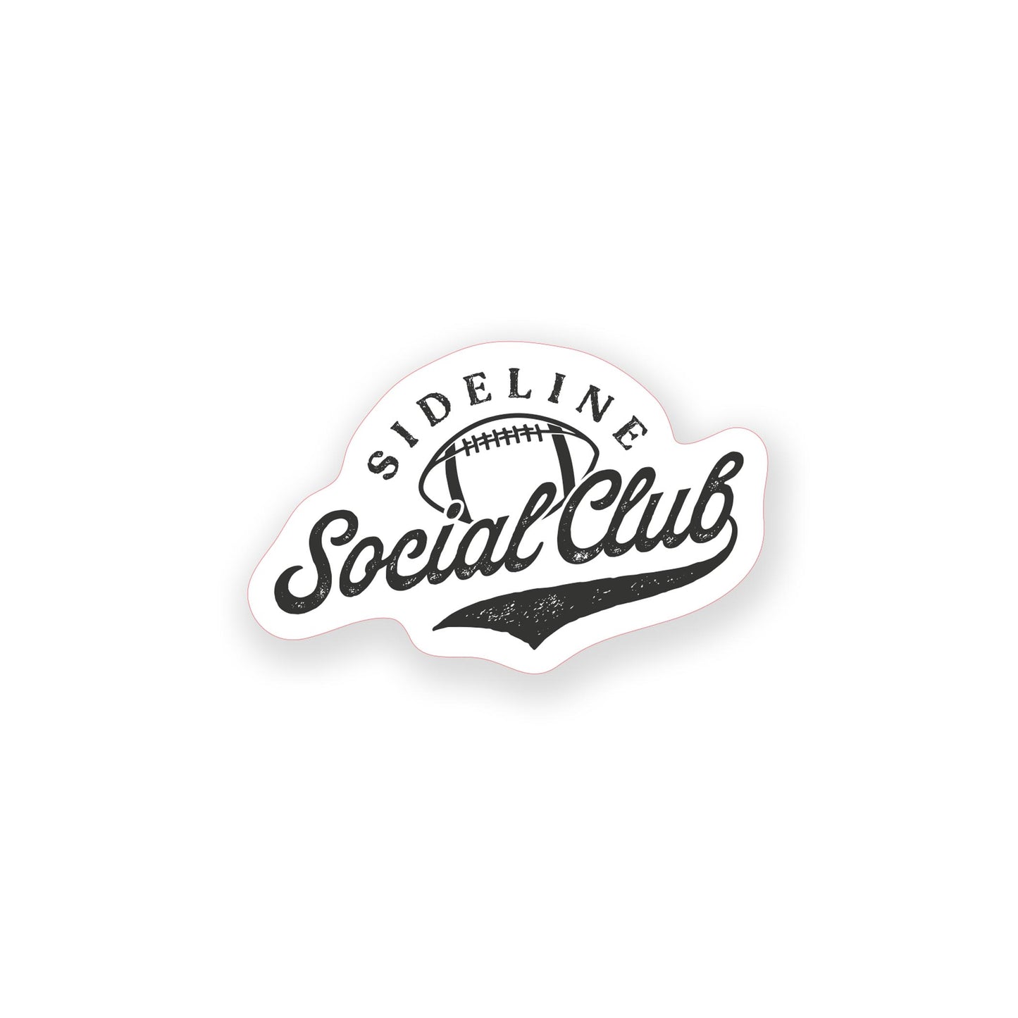 Vinyl Sticker-Football Mom Sideline Social Club -0