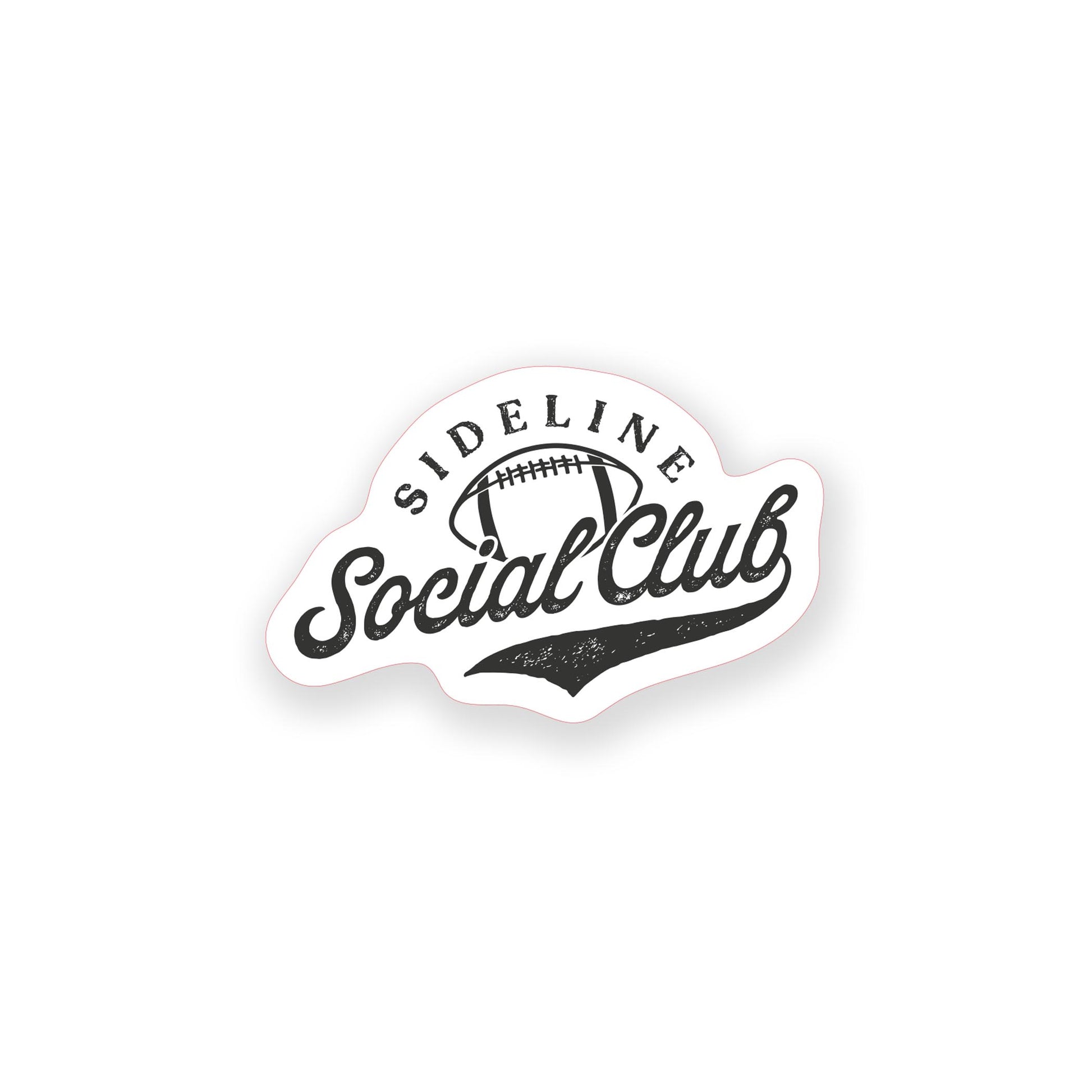Vinyl Sticker-Football Mom Sideline Social Club -0