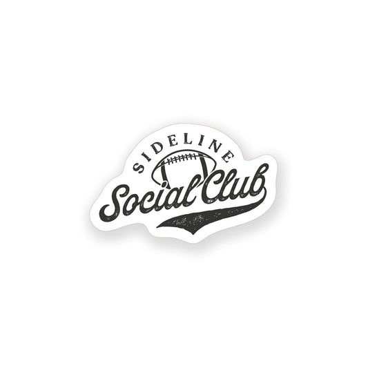Vinyl Sticker-Football Mom Sideline Social Club -0