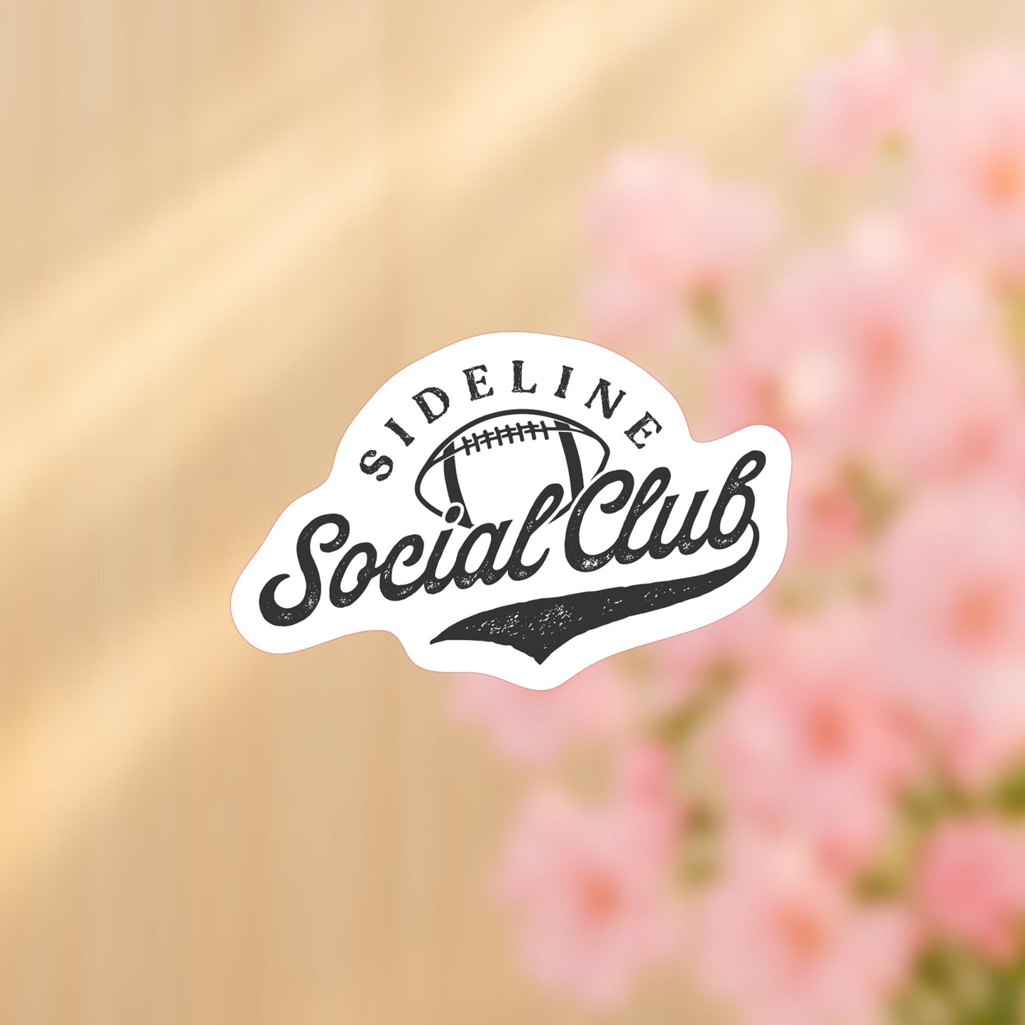 Vinyl Sticker-Football Mom Sideline Social Club -4
