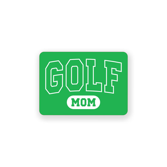 Vinyl Sticker-Golf Mom Green -0