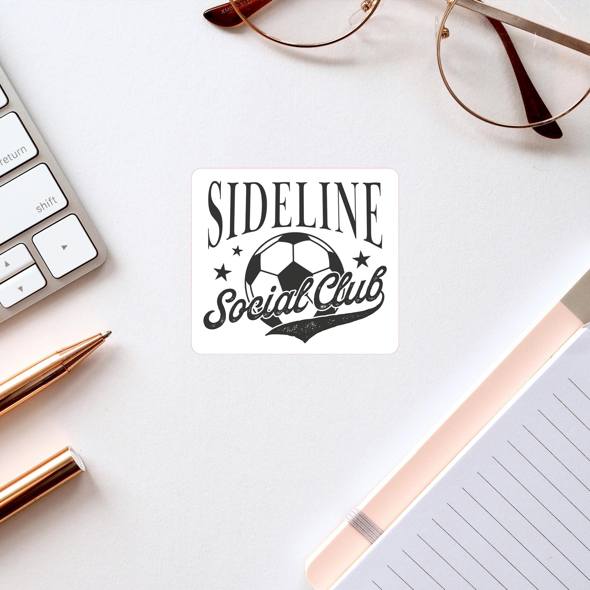 Vinyl Sticker-Soccer Mom Sideline Social Club -2