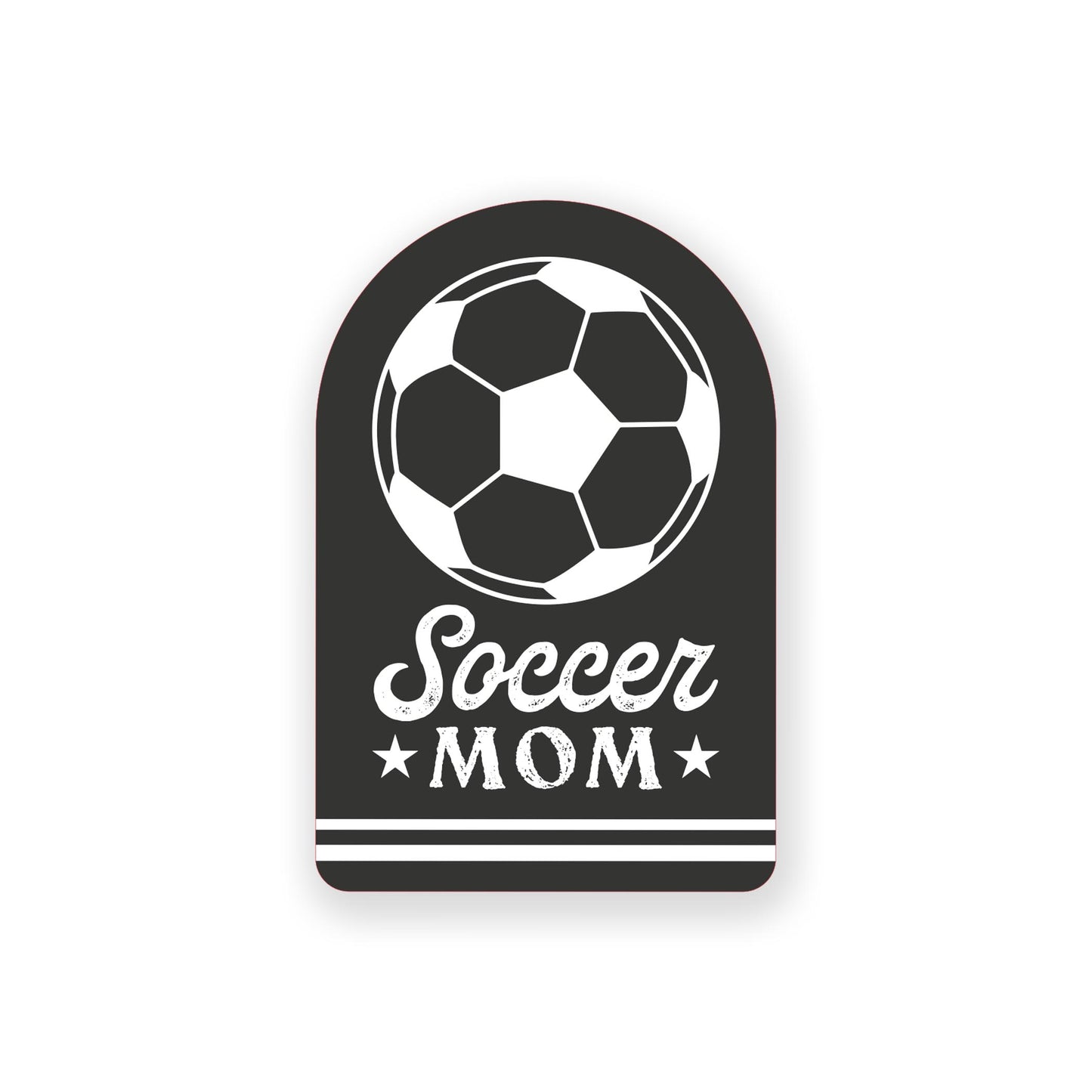 Vinyl Sticker-Soccer Mom -0