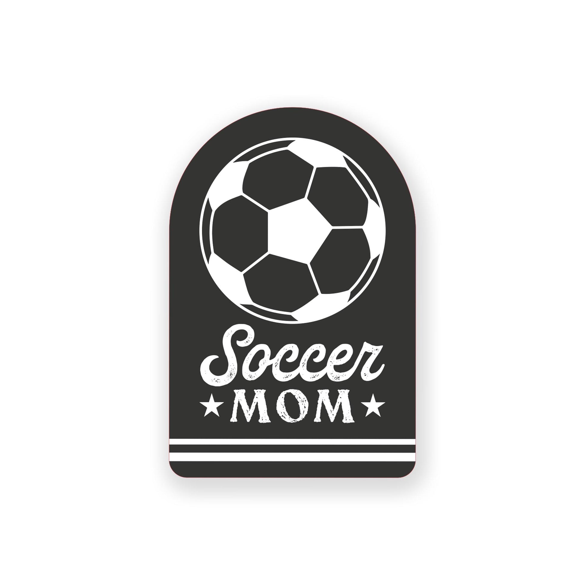 Vinyl Sticker-Soccer Mom -0